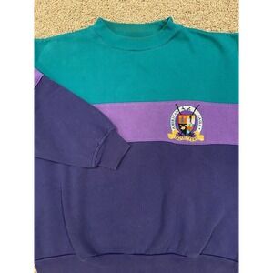 Vintage American Eagle Outfitters Sweatshirt Men's‎ Medium Purple Colorblock